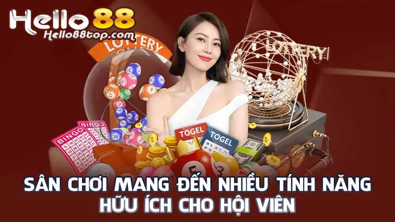 Sân chơi mang đến nhiều tính năng hữu ích cho hội viên